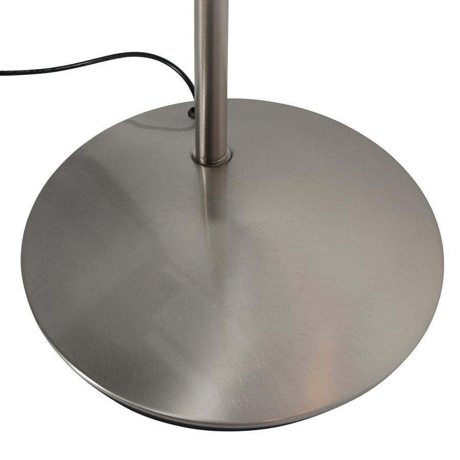 Vloerlamp daphne 2 4602st - stalen uplight met leesarm