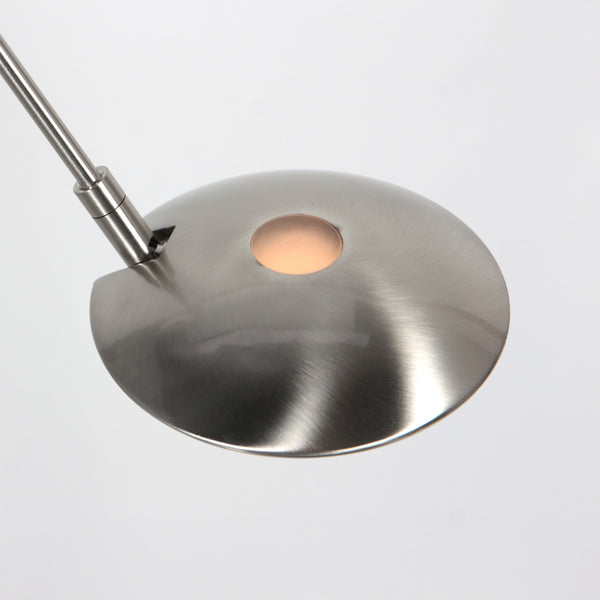 Vloerlamp daphne 2 4602st - stalen uplight met leesarm