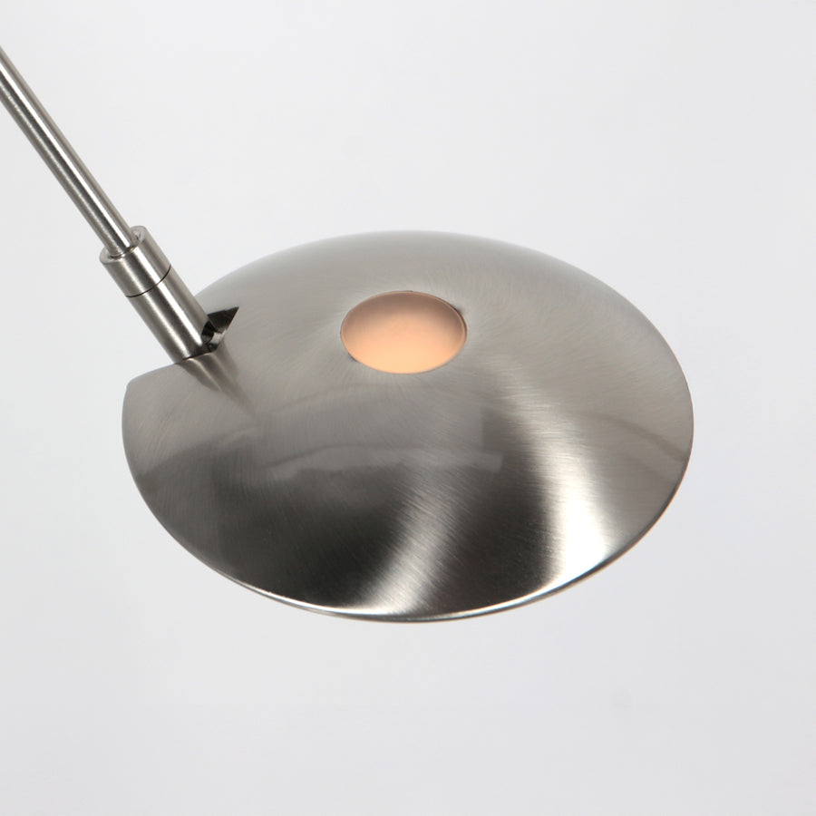 Vloerlamp daphne 2 4602st - stalen uplight met leesarm