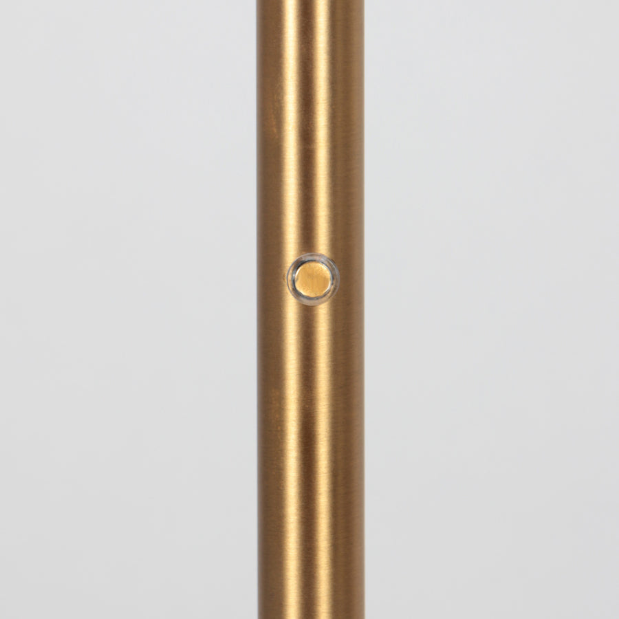Leeslamp glowgo 4603br – bronzen vloerlamp met accu en dimmer