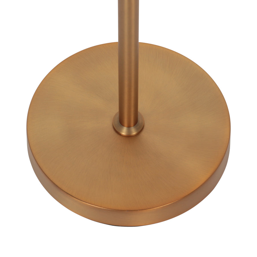 Leeslamp glowgo 4603br – bronzen vloerlamp met accu en dimmer