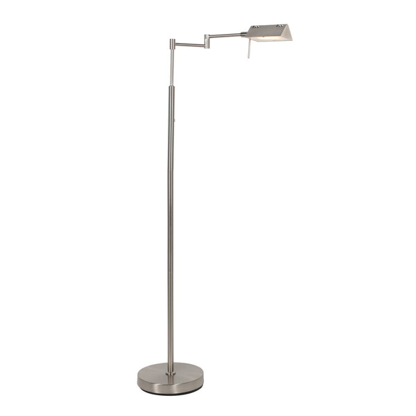 Leeslamp glowgo 4603st – stalen vloerlamp met accu en leeslicht