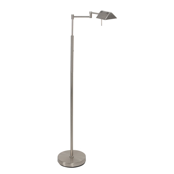 Leeslamp glowgo 4603st – stalen vloerlamp met accu en leeslicht