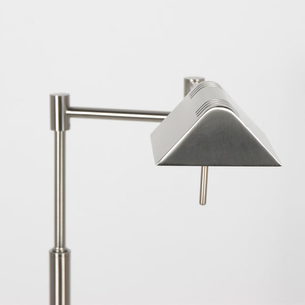 Leeslamp glowgo 4603st – stalen vloerlamp met accu en leeslicht