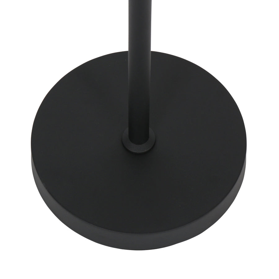 Leeslamp glowgo 4603zw – zwarte vloerlamp met accu en verstelbare arm
