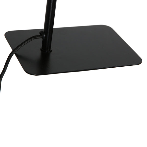 Tafellamp lumo 4606st - stijlvolle verstelbare leeslamp in staal met zwart