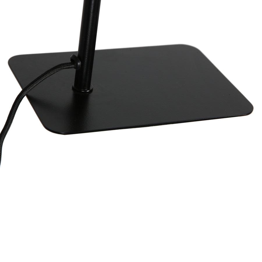 Tafellamp lumo 4606st - stijlvolle verstelbare leeslamp in staal met zwart