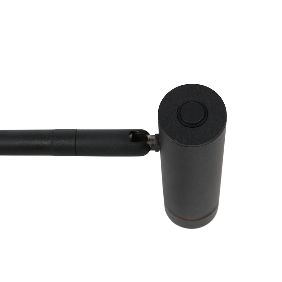 Tafellamp lumo 4606zw - zwarte verstelbare leeslamp met led