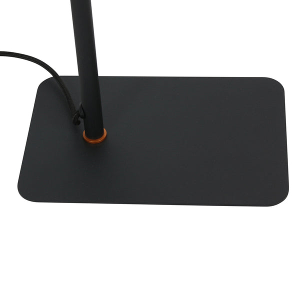 Tafellamp lumo 4606zw - zwarte verstelbare leeslamp met led