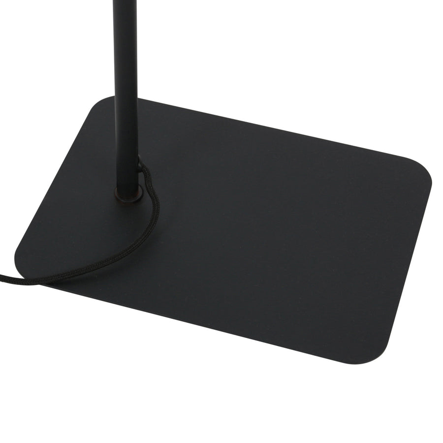 Vloerlamp lumo 4607st - moderne leeslamp zwart met staal