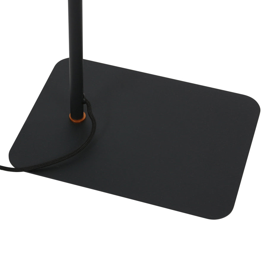 Vloerlamp lumo 4607zw - moderne zwarte leeslamp met strak design