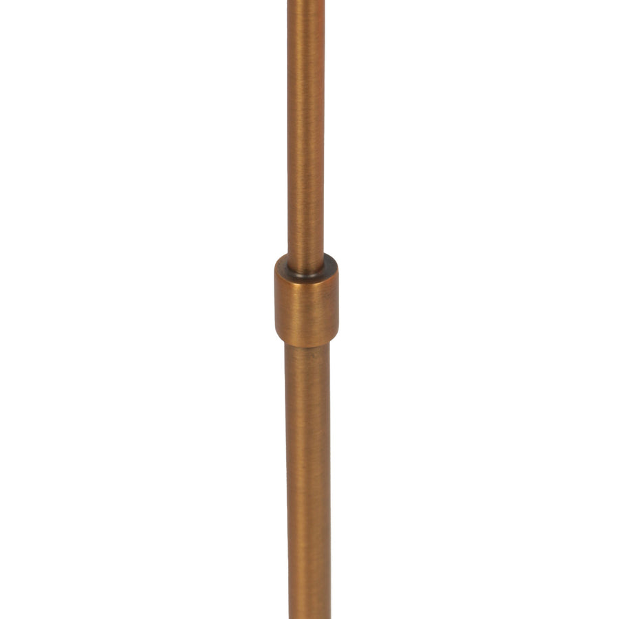 Tafellamp bollique 4610br bronskleurige lamp met amber glas