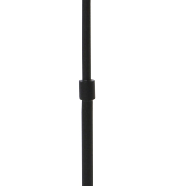 Tafellamp bollique 4610zw zwarte lamp met smoke glas
