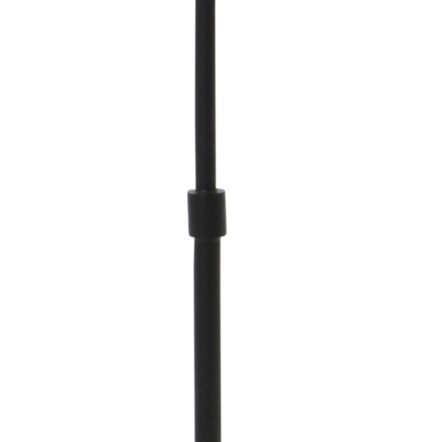 Tafellamp bollique 4610zw zwarte lamp met smoke glas