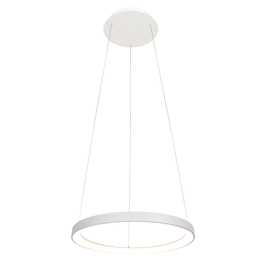 Witte hanglamp ringlede 4612w met cable-lift systeem