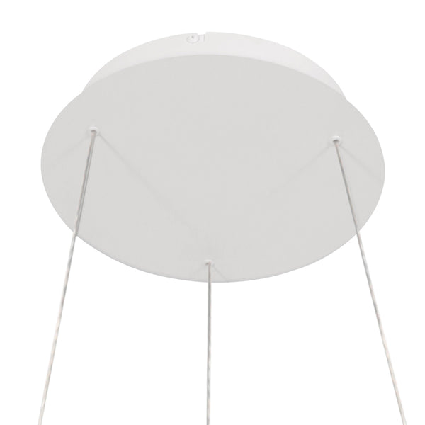 Witte hanglamp ringlede 4612w met cable-lift systeem