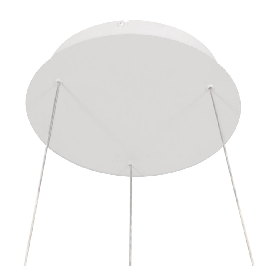 Witte hanglamp ringlede 4612w met cable-lift systeem