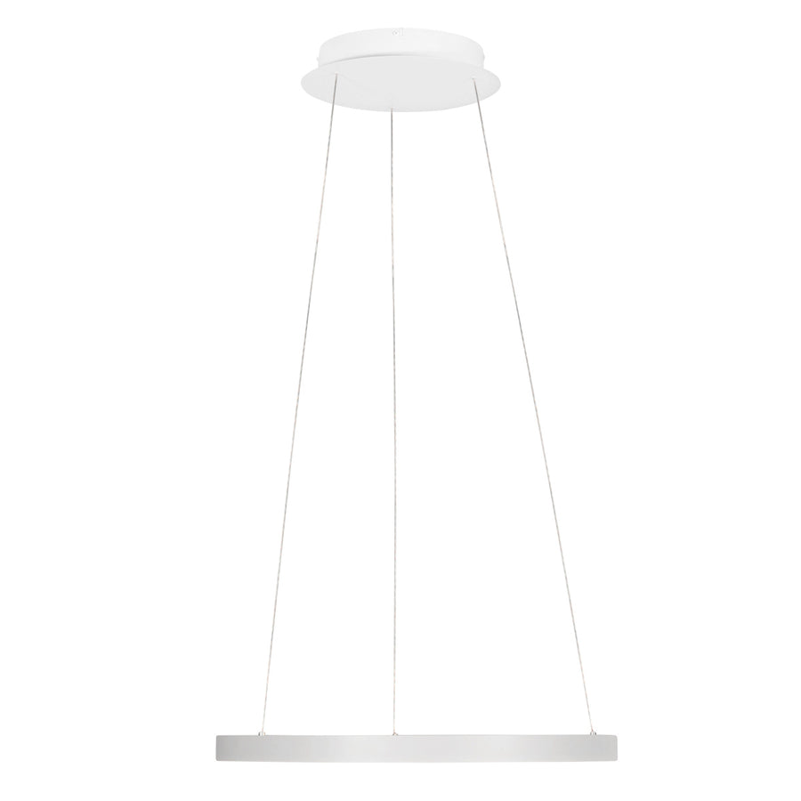 Witte hanglamp ringlede 4612w met cable-lift systeem