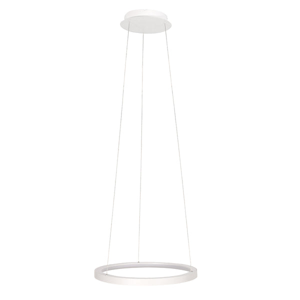 Witte hanglamp ringlede 4612w met cable-lift systeem