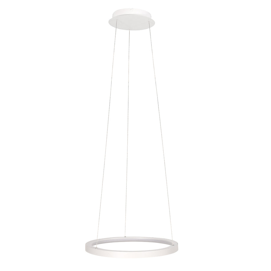 Witte hanglamp ringlede 4612w met cable-lift systeem