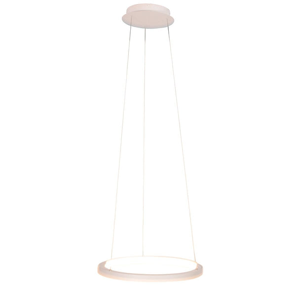 Witte hanglamp ringlede 4612w met cable-lift systeem