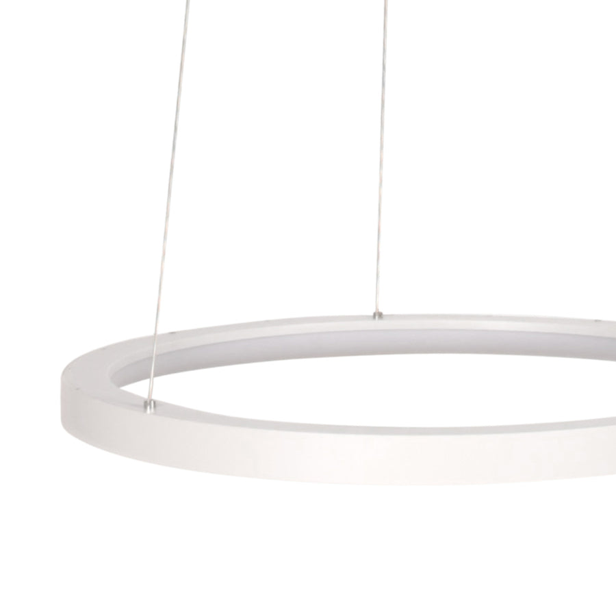 Witte hanglamp ringlede 4612w met cable-lift systeem