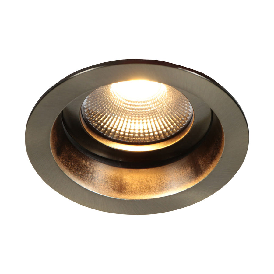 Pelite 4705br – bronzen inbouwspot met twee lichtstanden