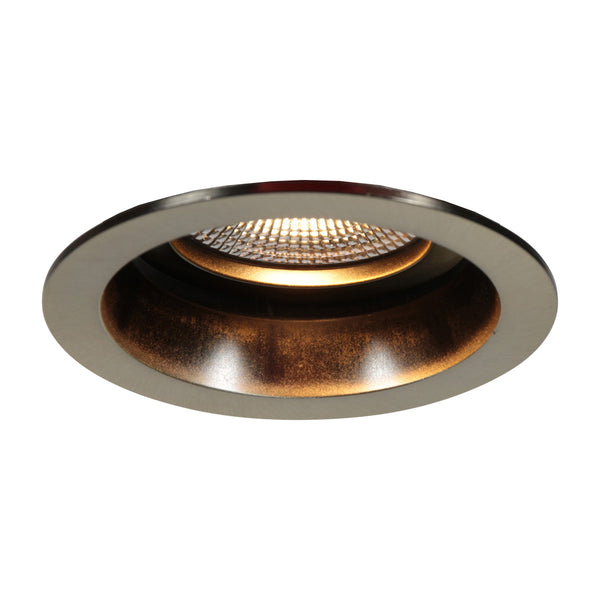 Pelite 4705br – bronzen inbouwspot met twee lichtstanden