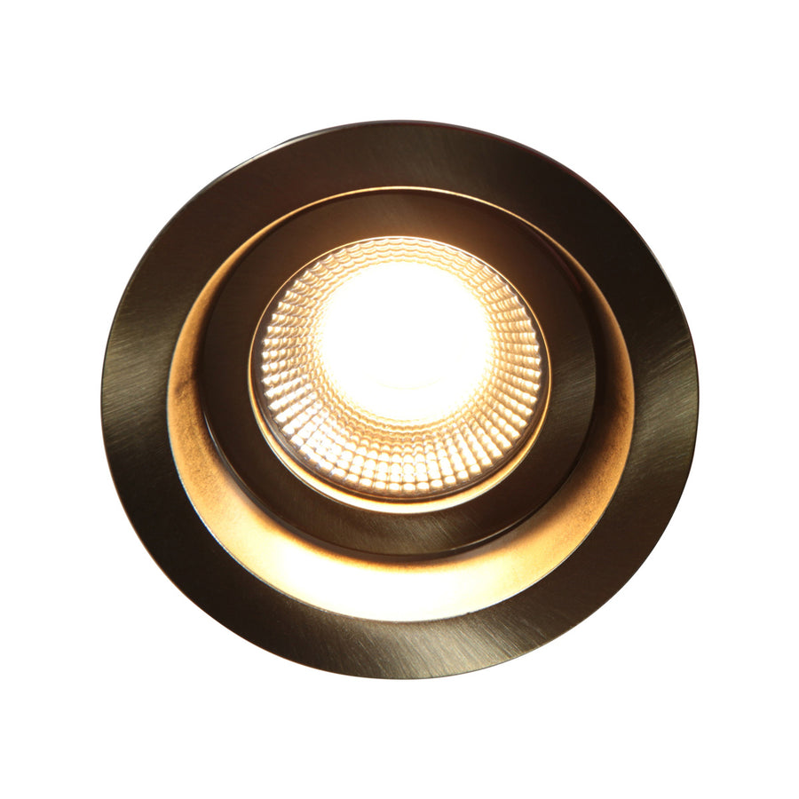 Pelite 4705br – bronzen inbouwspot met twee lichtstanden
