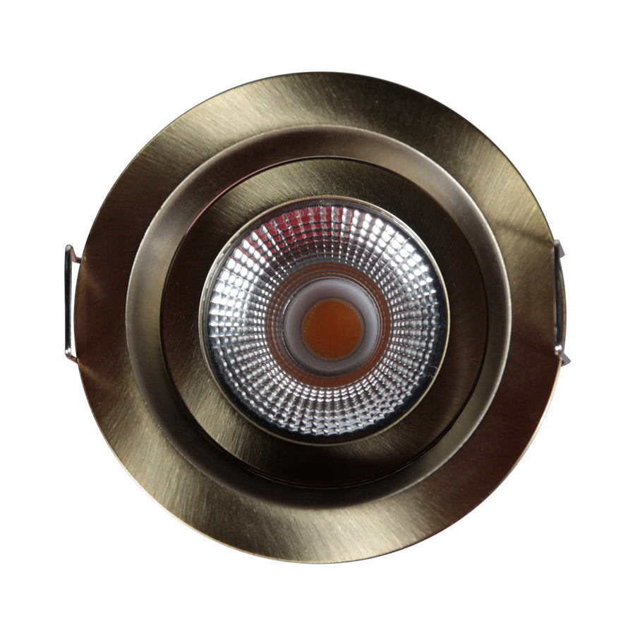 Pelite 4705br – bronzen inbouwspot met twee lichtstanden