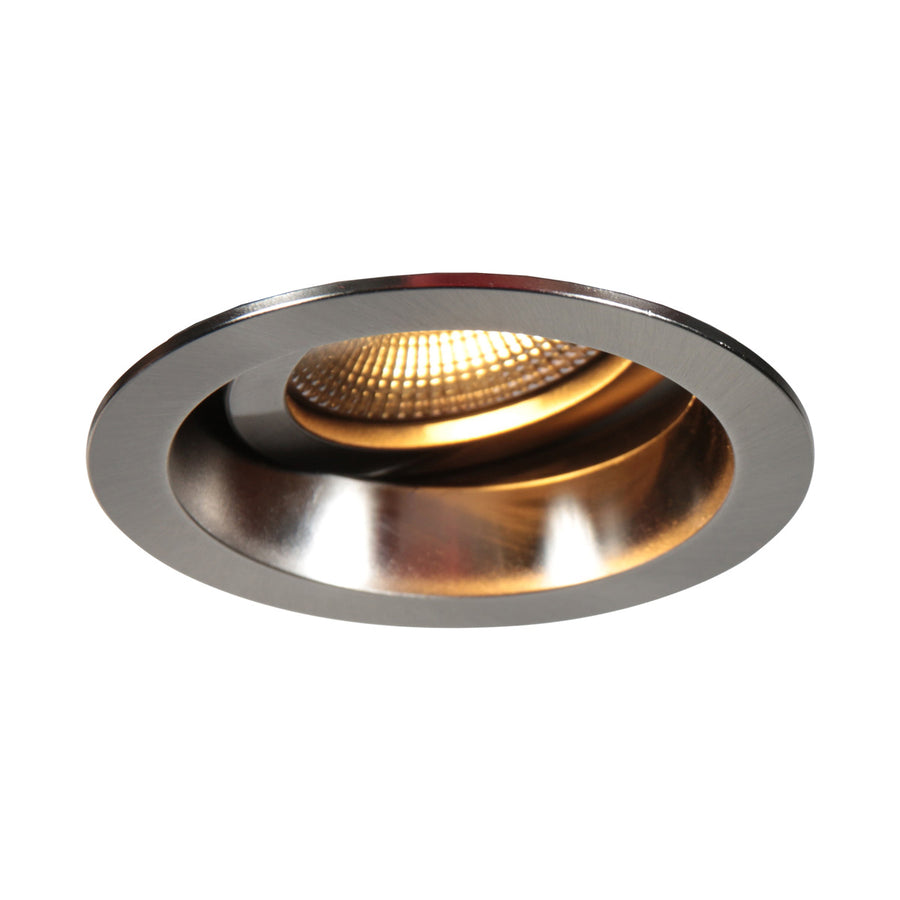 Pelite 4705st – staalkleurige inbouwspot met twee lichtstanden