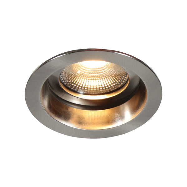 Pelite 4705st – staalkleurige inbouwspot met twee lichtstanden