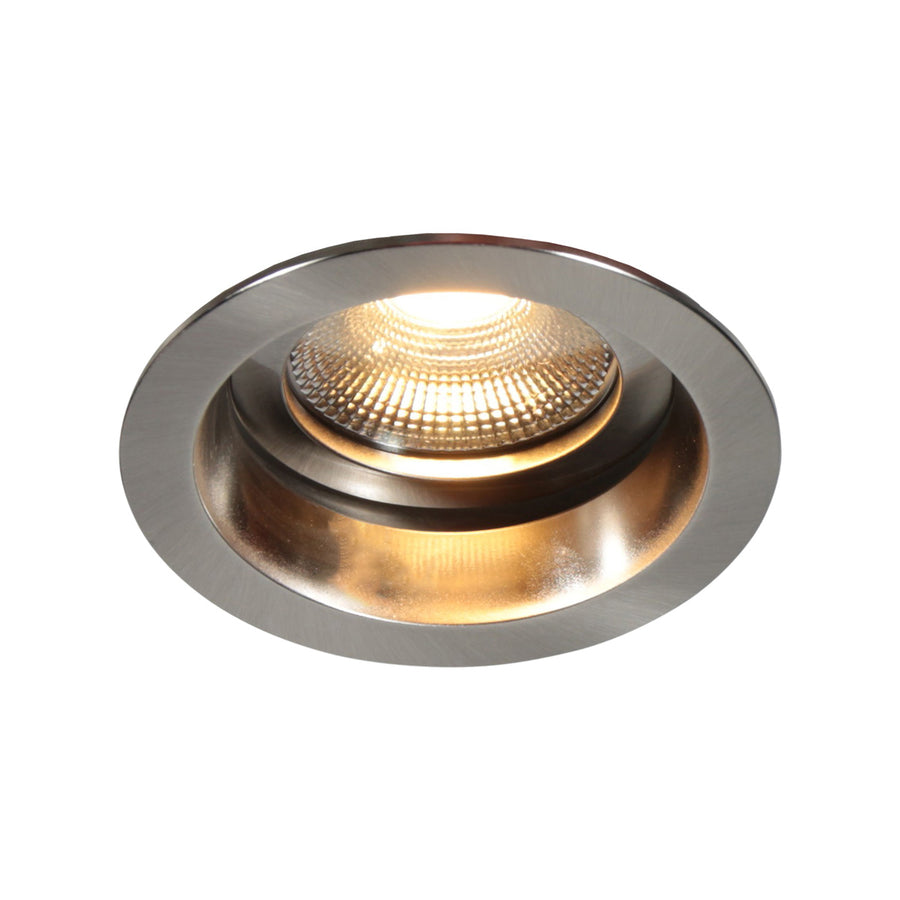 Pelite 4705st – staalkleurige inbouwspot met twee lichtstanden