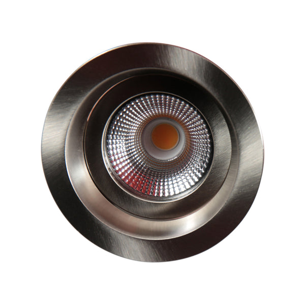 Pelite 4705st – staalkleurige inbouwspot met twee lichtstanden