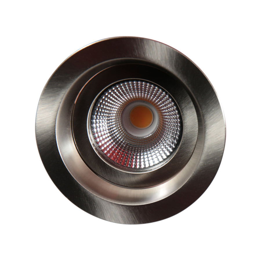 Pelite 4705st – staalkleurige inbouwspot met twee lichtstanden