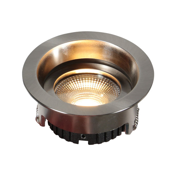 Pelite 4705st – staalkleurige inbouwspot met twee lichtstanden