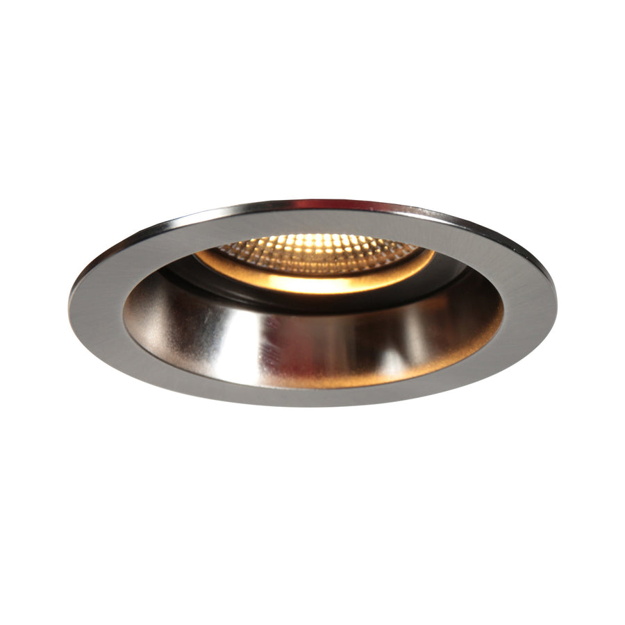 Pelite 4705st – staalkleurige inbouwspot met twee lichtstanden