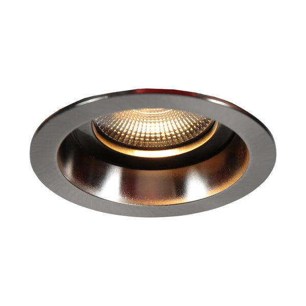 Pelite 4705st – staalkleurige inbouwspot met twee lichtstanden