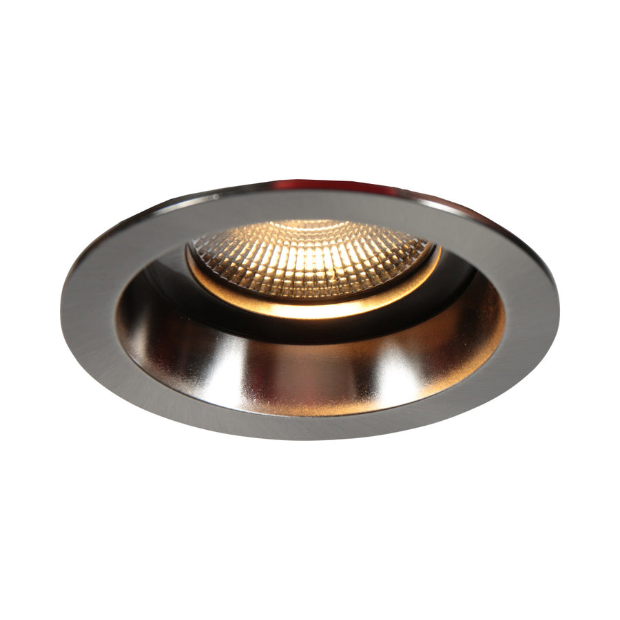 Pelite 4705st – staalkleurige inbouwspot met twee lichtstanden