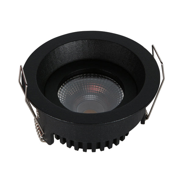 Pelite 4705zw – zwarte inbouwspot met twee lichtstanden