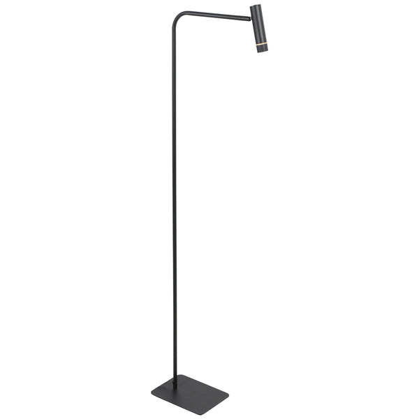 Volari 4710zw zwarte vloerlamp met warm licht