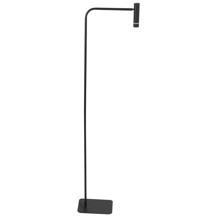 Volari 4710zw zwarte vloerlamp met warm licht