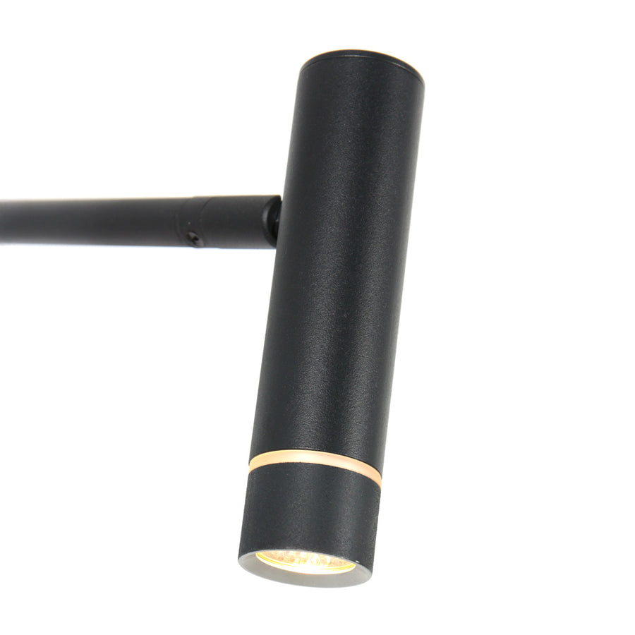 Volari 4710zw zwarte vloerlamp met warm licht