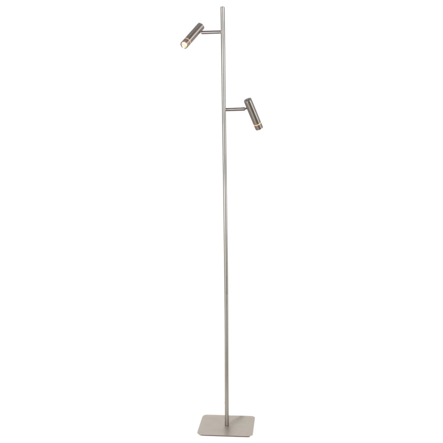 Vloerlamp volari 4711st stalen 2-lichts met dim to warm led