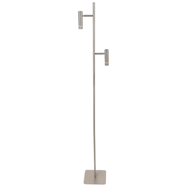 Vloerlamp volari 4711st stalen 2-lichts met dim to warm led