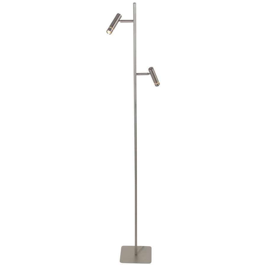 Vloerlamp volari 4711st stalen 2-lichts met dim to warm led