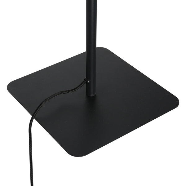 Vloerlamp volari 4711zw zwarte 2-lichts leeslamp met dim to warm led