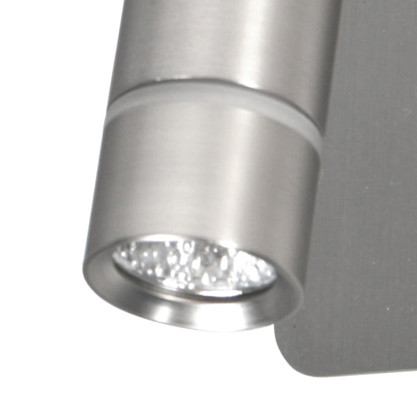 Wandlamp volari 4712st stalen led spot met leescomfort