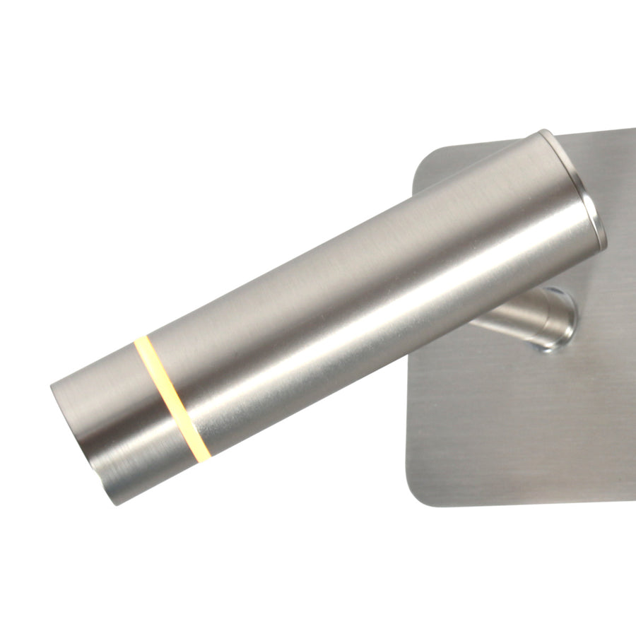 Wandlamp volari 4713st staal 2-lichts met verstelbare koppen