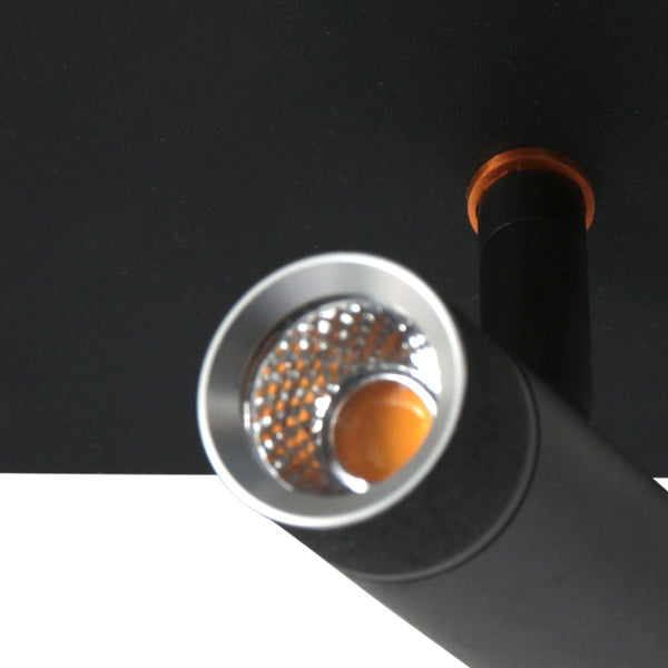 Wandlamp volari 4713zw zwart 2-lichts met warme led